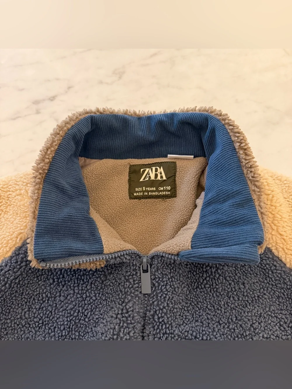 Zara Boy Fleece Coat - Colorblock Zip-Up Fleece - Zara Boy Jacket